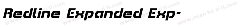 Redline Expanded Exp字体转换